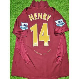 Henry Arsenal 2005 2006 HIGHBURY LAST GAME Home Soccer Jersey Shirt M